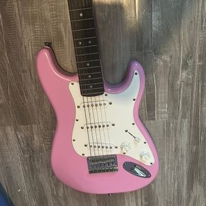 Pink guitar